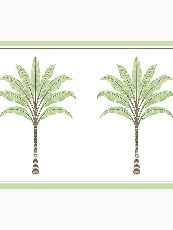 Montgomery Palm Peel and Stick fabric in green tea color - pattern number HG10804B - by NextWall in the Peel and Stick Wallpaper by Harry and Grace 3 collection