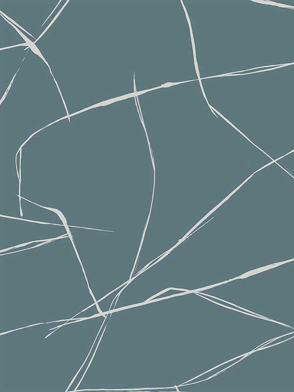 Inkwork Abstract Peel and Stick wallpaper in blue dusk color - pattern number NW53202 - by NextWall in the Peel and Stick Wallpaper by Nextwall collection