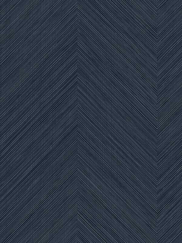 Chevron Stripe Peel and Stick wallpaper in dark blue color - pattern number NW53902 - by NextWall in the Peel and Stick Wallpaper by Nextwall collection