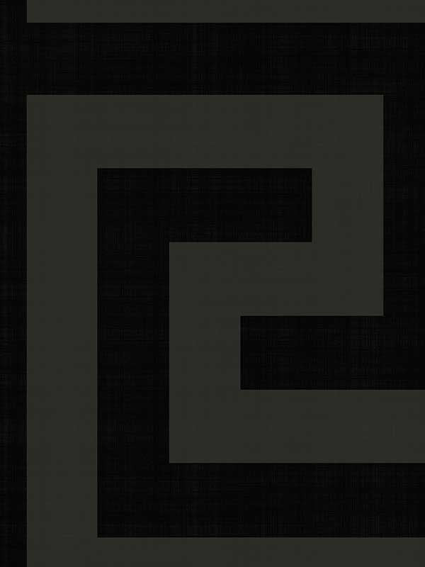 Maze Geo Peel and Stick wallpaper in ebony and graphite color - pattern number NW55200 - by NextWall in the Peel and Stick Wallpaper by Nextwall collection