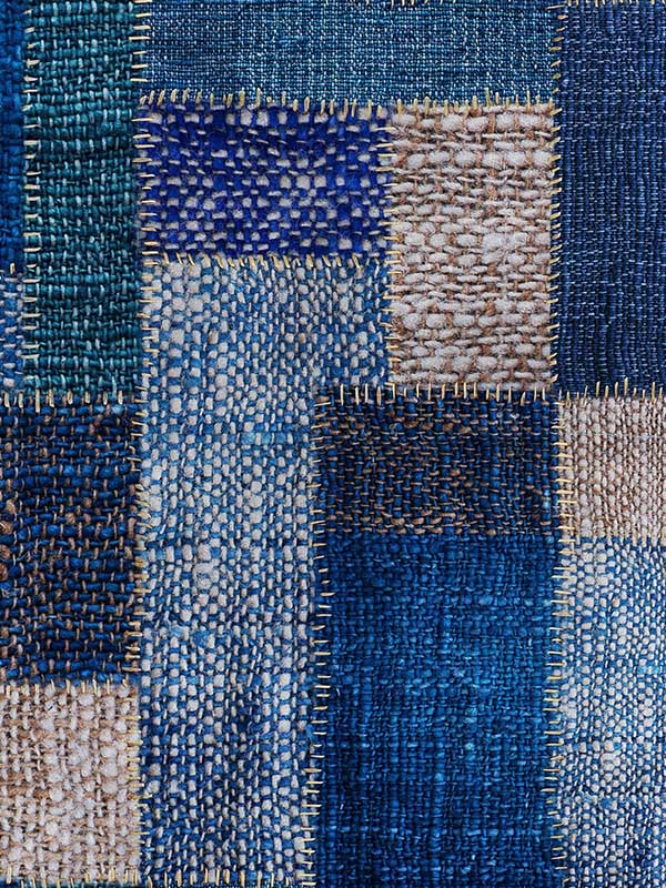 Jute fabric in blue grey color - pattern number WP20206 - by Mind the Gap in the Designer Collection II collection