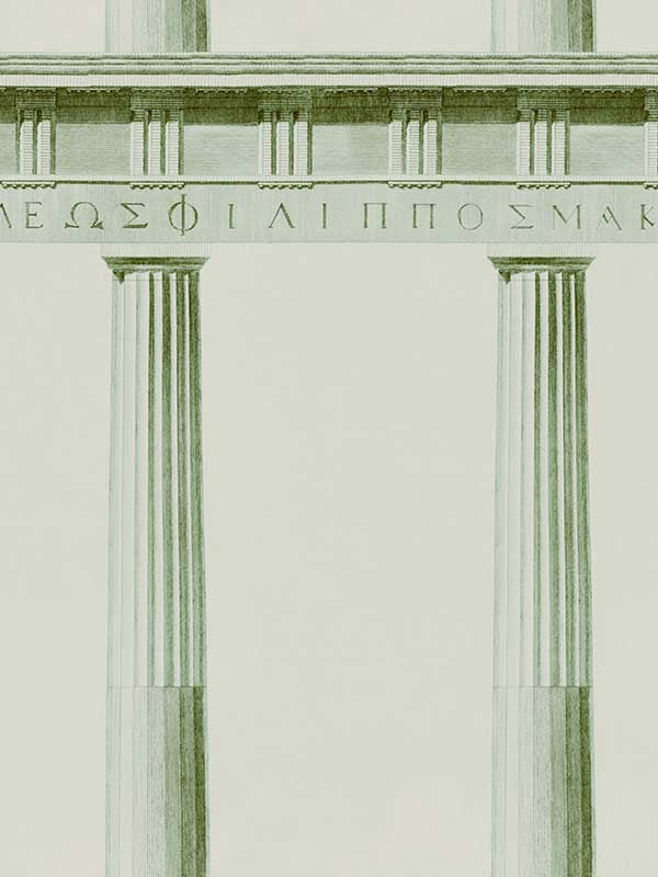 Athena fabric in moss green taupe color - pattern number WP20214 - by Mind the Gap in the Designer Collection II collection