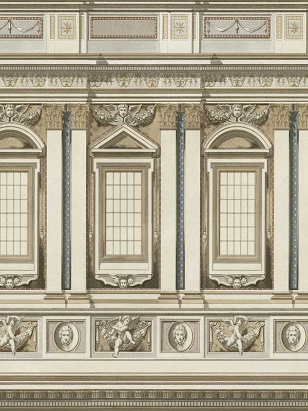 Vaticano wallpaper in brown taupe color - pattern number WP20223 - by Mind the Gap in the Designer Collection II collection