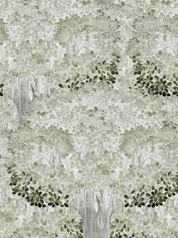 Savage Leaves fabric in neutral grey green white color - pattern number WP20467 - by Mind the Gap in the Compendium collection