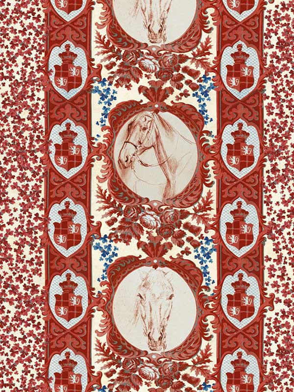 The Competition Panel wallpaper in red red white blue color - pattern number WP20635 - by Mind the Gap in the Compendium Volume 2 collection
