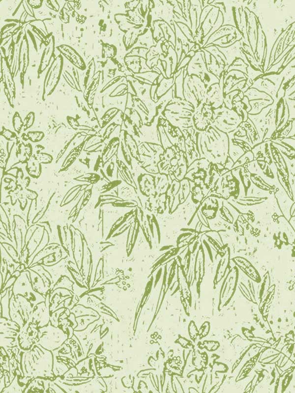 Cherry Orchard fabric in green beige color - pattern number WP30007 - by Mind the Gap in the Transylvanian Roots collection