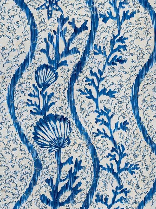 Koralion fabric in indigo color - pattern number WP30048 - by Mind the Gap in the Sundance Villa collection