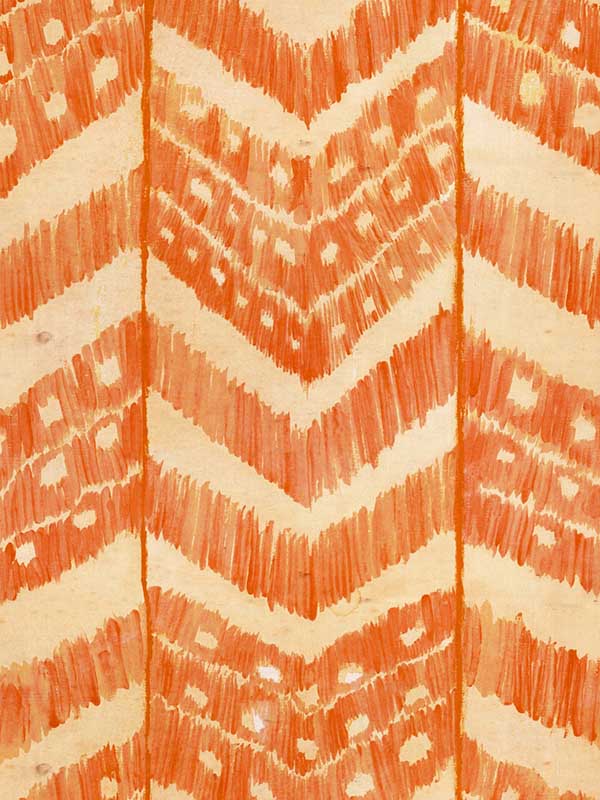 Turkish Ikat wallpaper in tangerine color - pattern number WP30058 - by Mind the Gap in the Sundance Villa collection