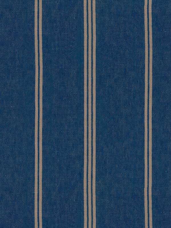 Katalin Stripe wallpaper in seaport blue color - pattern number WP30070 - by Mind the Gap in the Sundance Villa collection