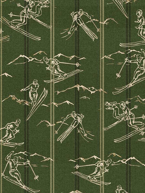 Ischgl wallpaper in juniper color - pattern number WP30131 - by Mind the Gap in the Tyrol collection