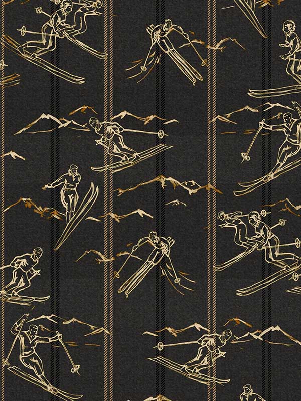 Ischgl wallpaper in peat color - pattern number WP30132 - by Mind the Gap in the Tyrol collection
