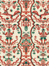 Floricsome fabric in beige green red color - pattern number WP30151 - by Mind the Gap in the Tyrol collection