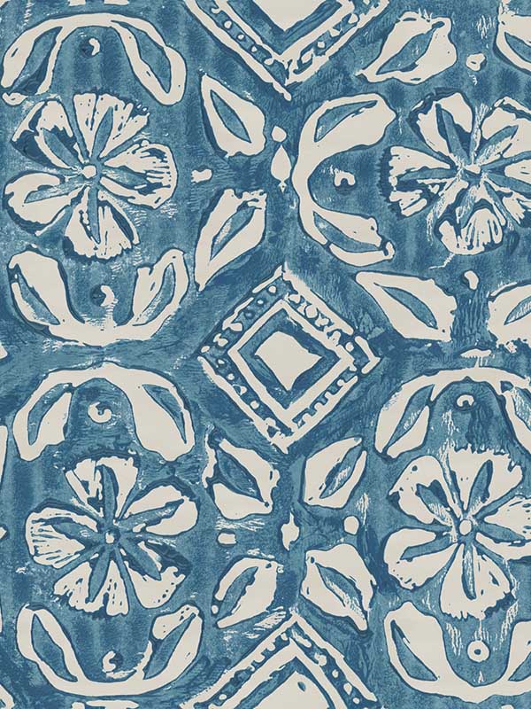 Chimney Cake fabric in blueberry color - pattern number WP20796 - by Mind the Gap in the Minnie Kemp X collection