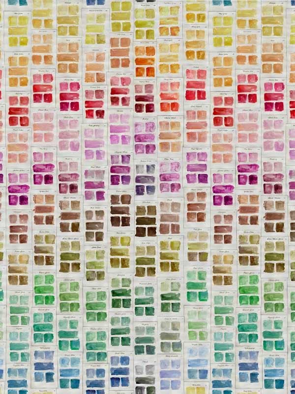 Palette fabric in yellow orange red pink green blue color - pattern number WP20801 - by Mind the Gap in the Minnie Kemp X collection