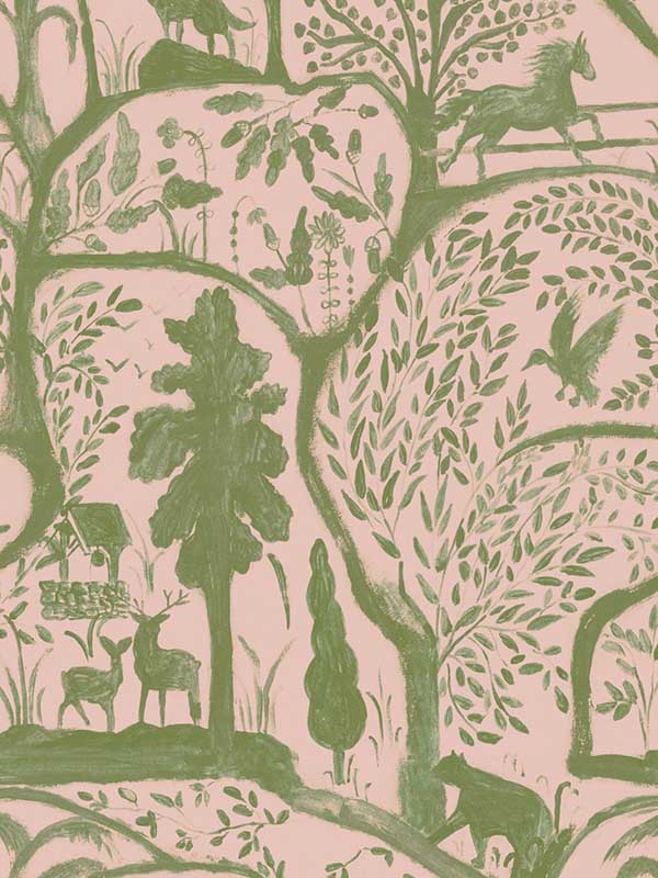The Enchanted Woodland fabric in dawn color - pattern number WP20812 - by Mind the Gap in the Minnie Kemp X collection