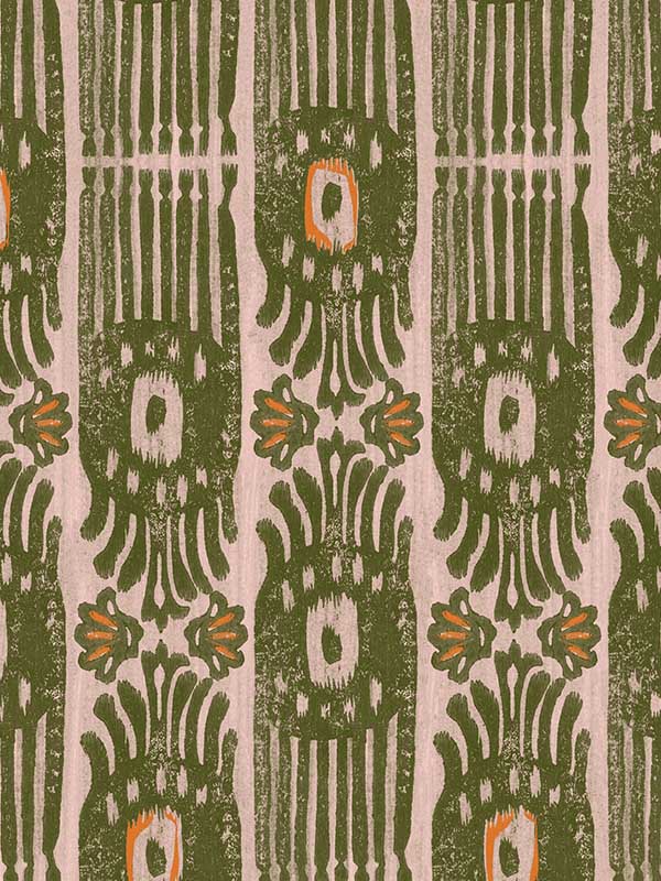 Ikat fabric in notting hill color - pattern number WP20818 - by Mind the Gap in the Minnie Kemp X collection