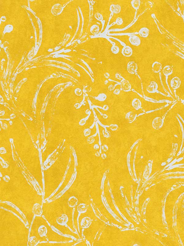 Wallflower fabric in sunny color - pattern number WP20825 - by Mind the Gap in the Minnie Kemp X collection