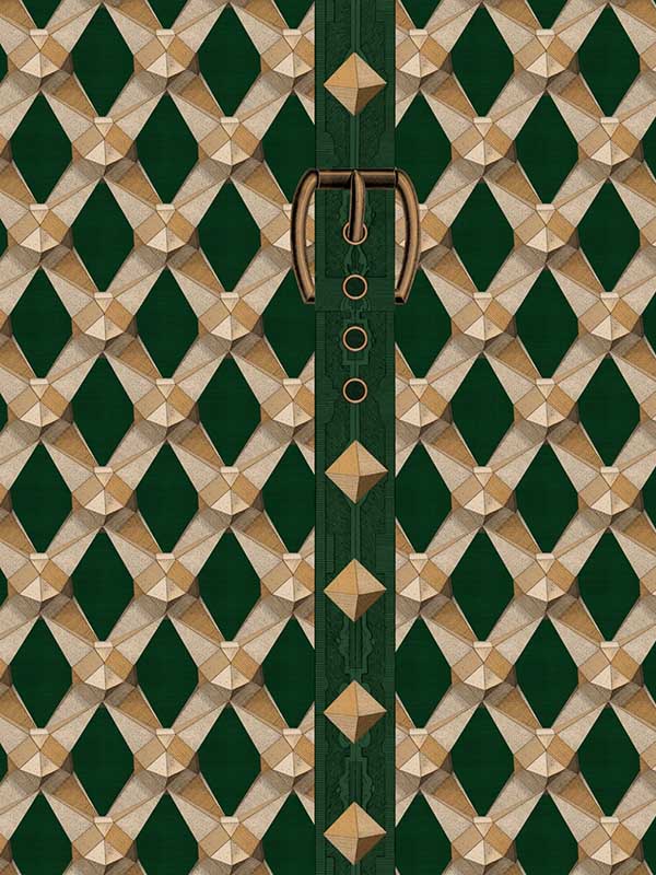 Luxury Detail wallpaper in vineyard color - pattern number WP30174 - by Mind the Gap in the Orient Express collection