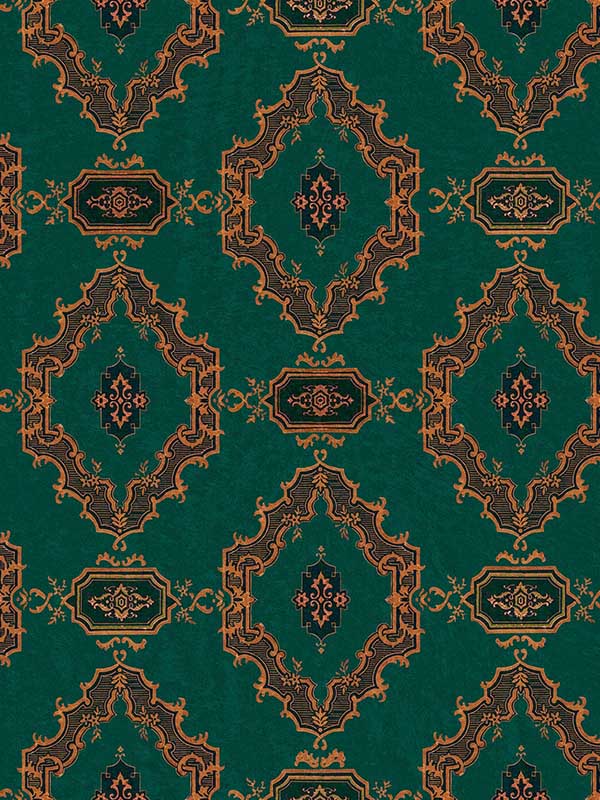 The Bar Tapestry fabric in viridian color - pattern number WP30180 - by Mind the Gap in the Orient Express collection