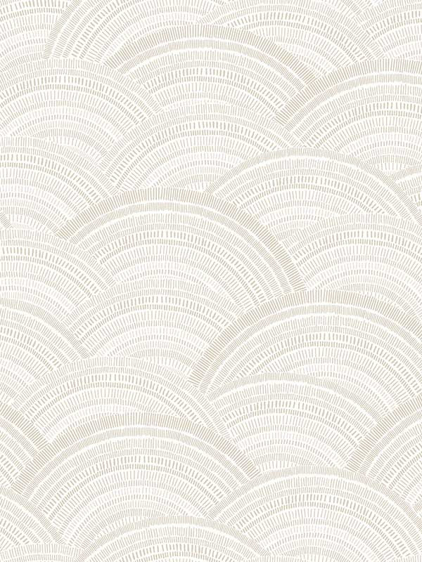 Encircle Geometric fabric in dove color - pattern number 4146-27201 - by A Street Prints in the Harmony collection