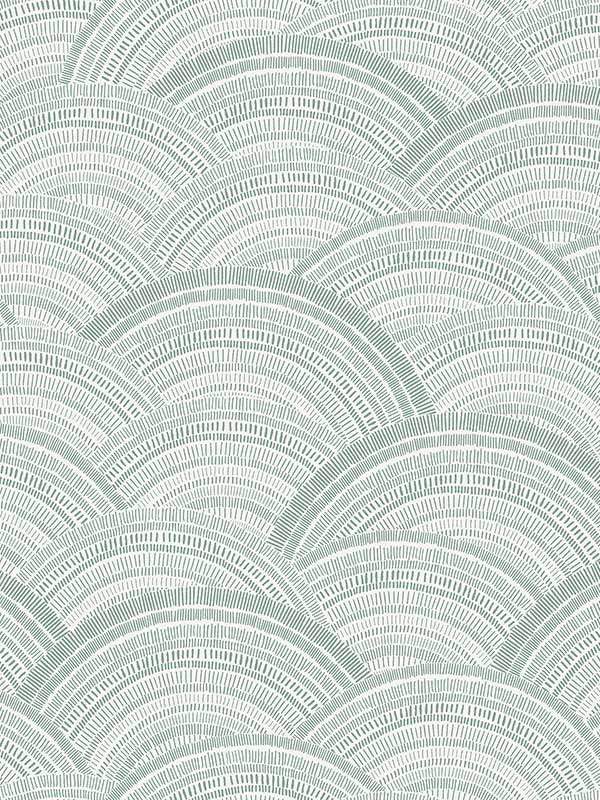 Encircle Geometric fabric in sea green color - pattern number 4146-27202 - by A Street Prints in the Harmony collection