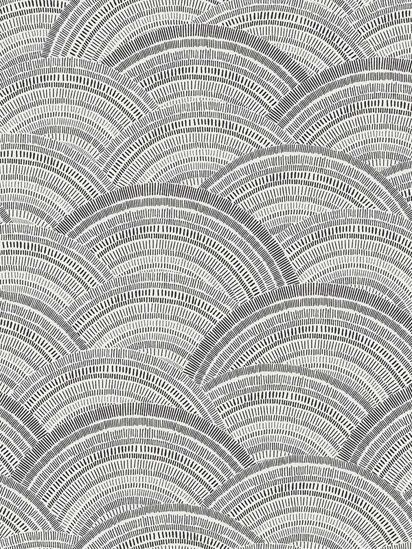 Encircle Geometric fabric in black color - pattern number 4146-27203 - by A Street Prints in the Harmony collection
