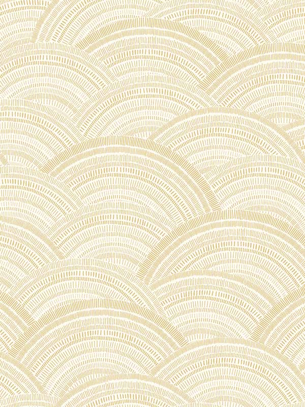 Encircle Geometric fabric in yellow color - pattern number 4146-27204 - by A Street Prints in the Harmony collection