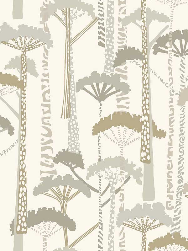 Unify Forest fabric in metallic color - pattern number 4146-27207 - by A Street Prints in the Harmony collection