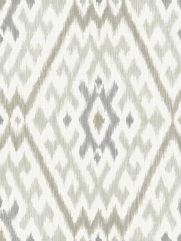 Solola Ikat wallpaper in stone color - pattern number 4146-27239 - by A Street Prints in the Harmony collection