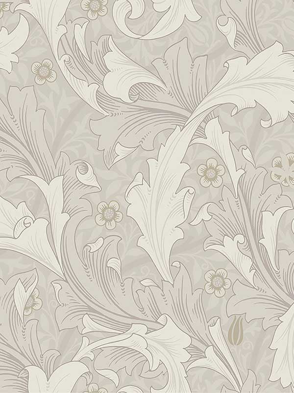 Granville Leafy Vine fabric in white color - pattern number 4153-82011 - by A Street Prints in the Hidden Treasures Volume 1 collection