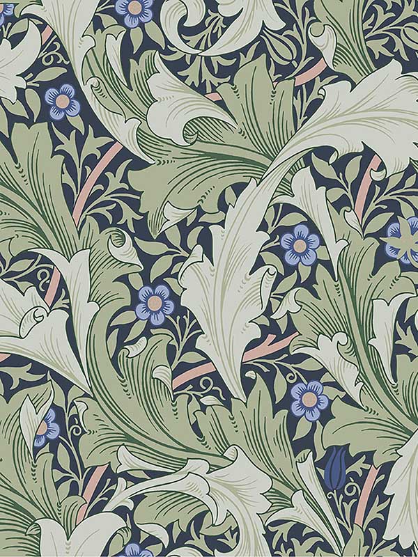 Granville Leafy Vine fabric in green color - pattern number 4153-82014 - by A Street Prints in the Hidden Treasures Volume 1 collection