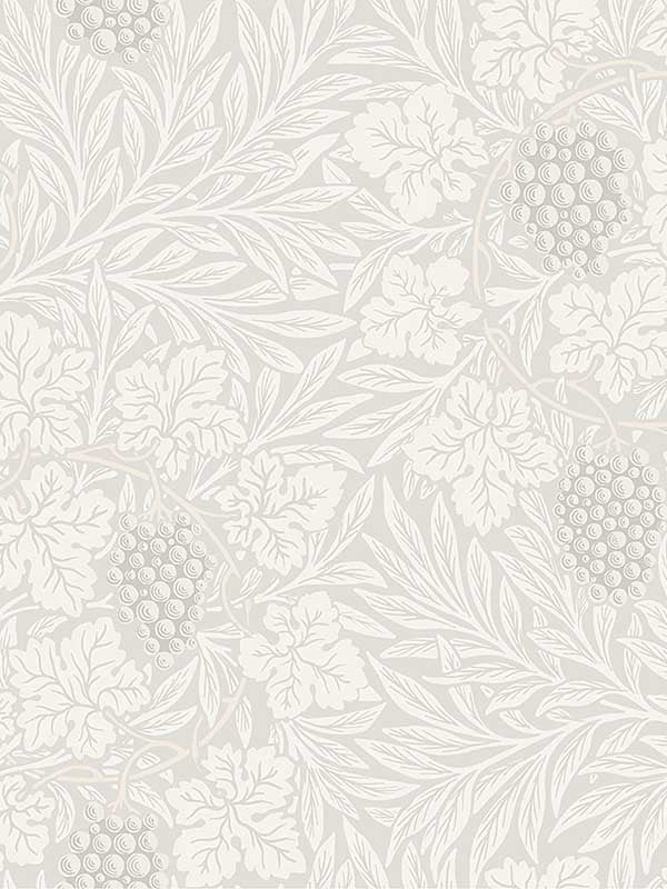 Vine Woodland Fruits fabric in white color - pattern number 4153-82016 - by A Street Prints in the Hidden Treasures Volume 1 collection