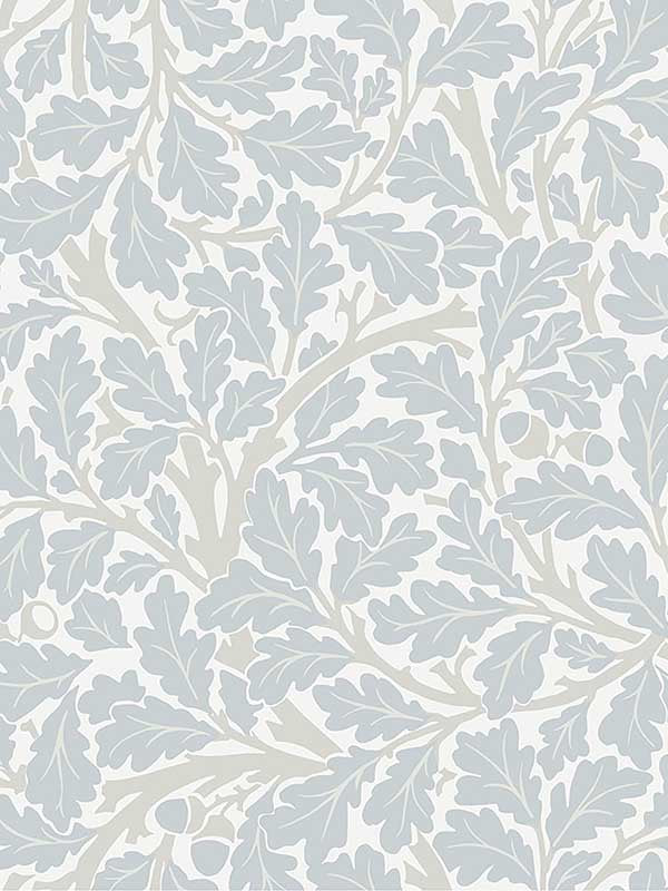 Oak Tree Leaf fabric in sky blue color - pattern number 4153-82031 - by A Street Prints in the Hidden Treasures Volume 1 collection