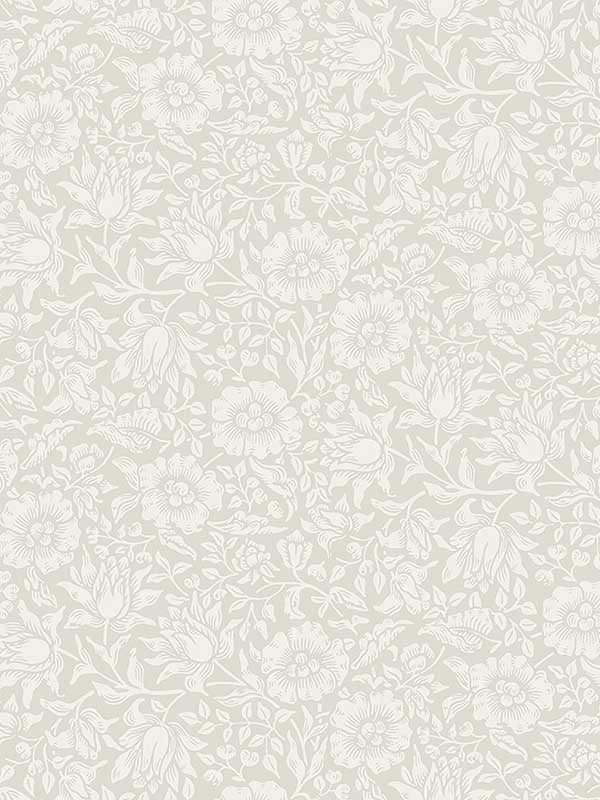 Mallow Floral Vine wallpaper in dove color - pattern number 4153-82037 - by A Street Prints in the Hidden Treasures Volume 1 collection
