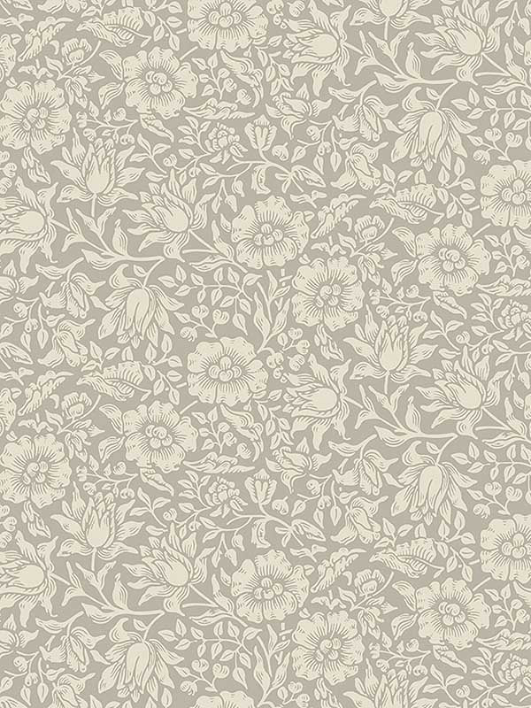Mallow Floral Vine wallpaper in grey color - pattern number 4153-82038 - by A Street Prints in the Hidden Treasures Volume 1 collection