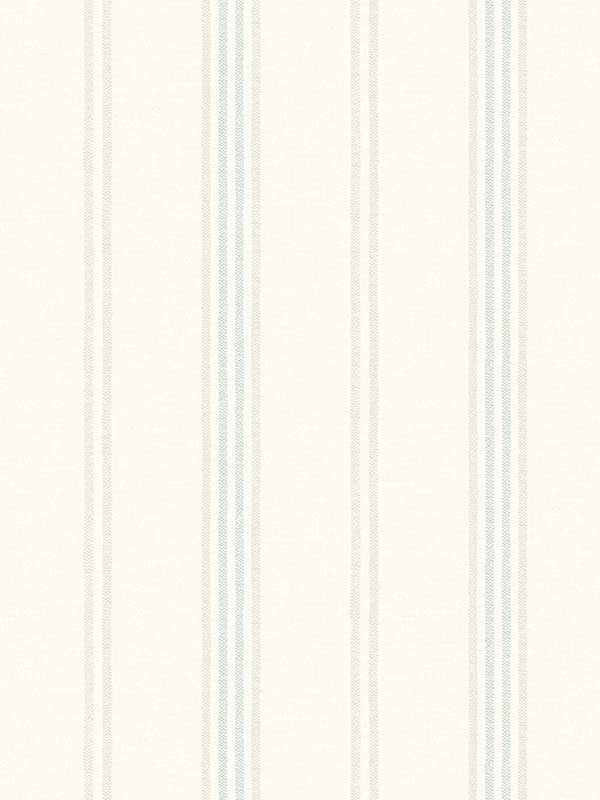 Lovage Linen Stripe fabric in aqua color - pattern number 4134-72548 - by Chesapeake in the Wildflower collection