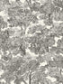 Spinney Toile fabric in black color - pattern number 4134-72558 - by Chesapeake in the Wildflower collection