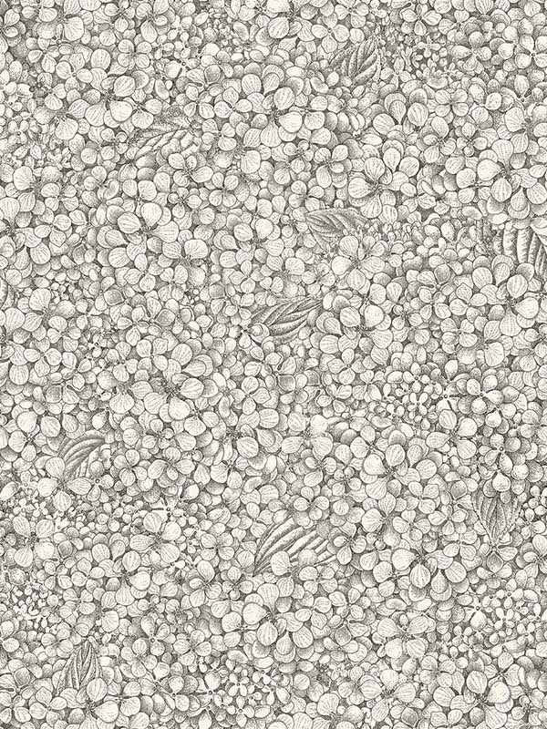 Ortensia wallpaper in black and white color - pattern number 123/9043.CS.0 - by Cole and Son in the Fornasetti Senza Tempo II collection