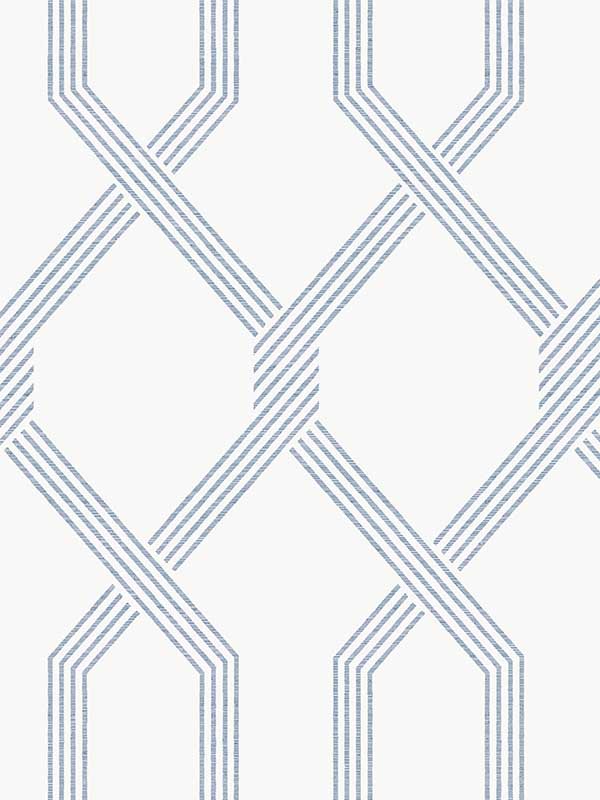 Palisade wallpaper in blue color - pattern number GT4553 - by Ronald Redding in the Classics collection