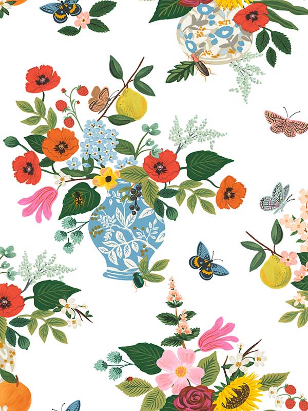 Flower Studies fabric in bright color - pattern number RF7402 - by Rifle Paper Co in the Rifle Paper Co Third Edition collection
