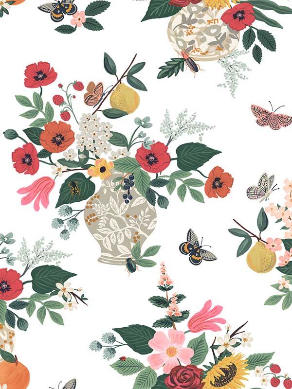 Flower Studies fabric in rose color - pattern number RF7404 - by Rifle Paper Co in the Rifle Paper Co Third Edition collection