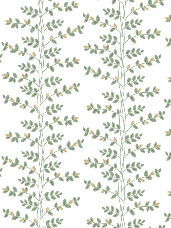 Climbing Vine fabric in gold color - pattern number RF7424 - by Rifle Paper Co in the Rifle Paper Co Third Edition collection