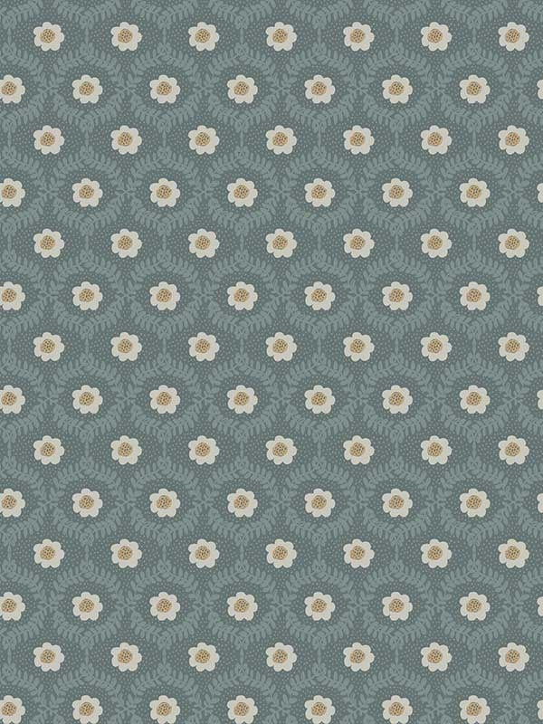 Emma fabric in slate color - pattern number RF7445 - by Rifle Paper Co in the Rifle Paper Co Third Edition collection