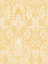 Pineapple Damask fabric in yellow color - pattern number RF7481 - by Rifle Paper Co in the Rifle Paper Co Third Edition collection