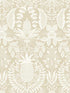 Pineapple Damask fabric in linen color - pattern number RF7485 - by Rifle Paper Co in the Rifle Paper Co Third Edition collection