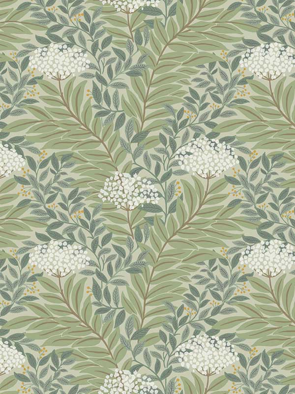 Highgrove wallpaper in sage color - pattern number RF7503 - by Rifle Paper Co in the Rifle Paper Co Third Edition collection