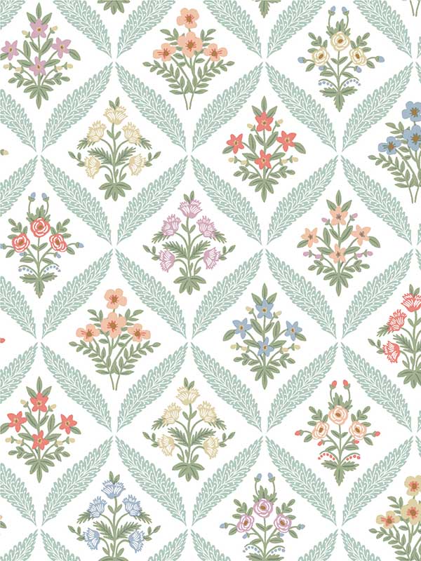 Estee Garden fabric in pastel color - pattern number RF7512 - by Rifle Paper Co in the Rifle Paper Co Third Edition collection