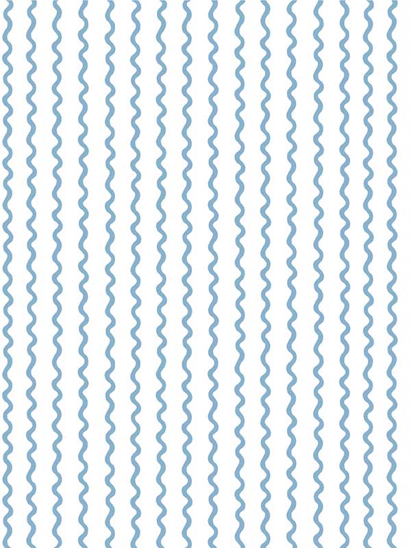Rickrack wallpaper in blue color - pattern number RF7555 - by Rifle Paper Co in the Rifle Paper Co Third Edition collection