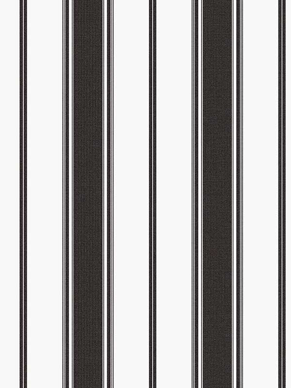 Heritage Stripe fabric in black color - pattern number G68061 - by Galerie in the Smart Stripes 3 collection