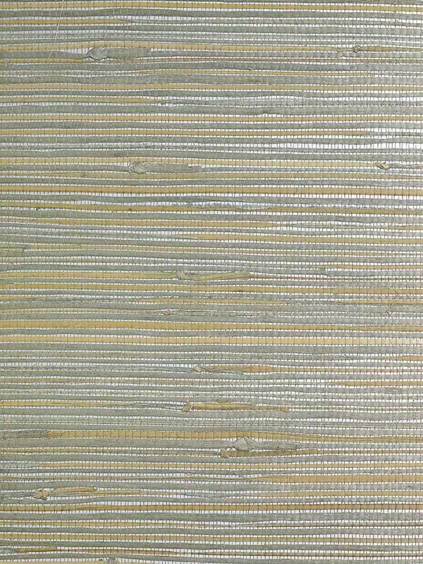 Boodle and Jute Metallic wallpaper in green stone color - pattern number LN50026 - by Seabrook in the Lillian August Natural Textured Wallcoverings Vol 2 collection